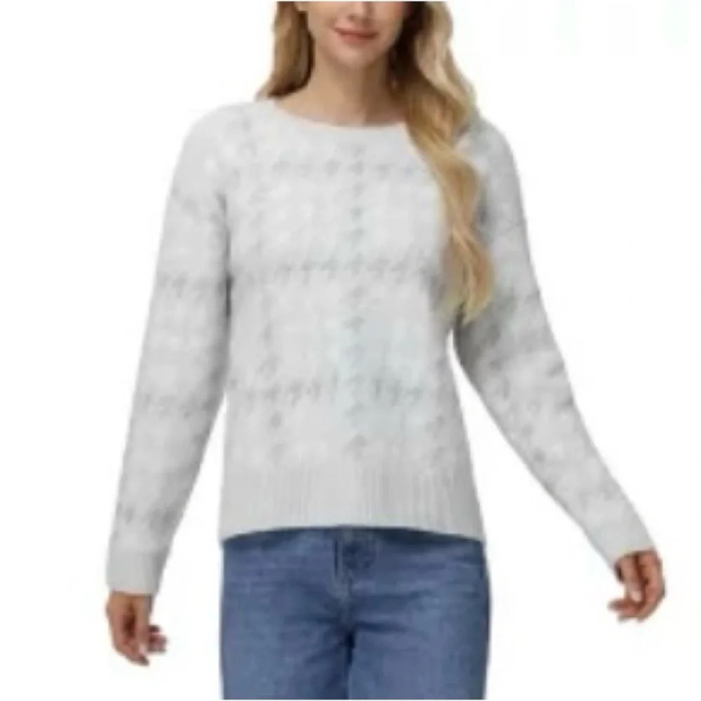 525America Gray Houndstooth Sweater size M - Picture 10 of 10
